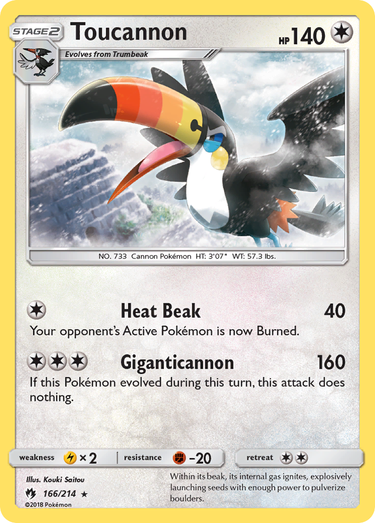 Image of Toucannon (166/214) [Sun & Moon: Lost Thunder]
