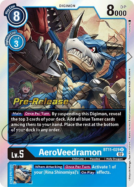 Image of AeroVeedramon [BT11-029] [Dimensional Phase Pre-Release Promos]