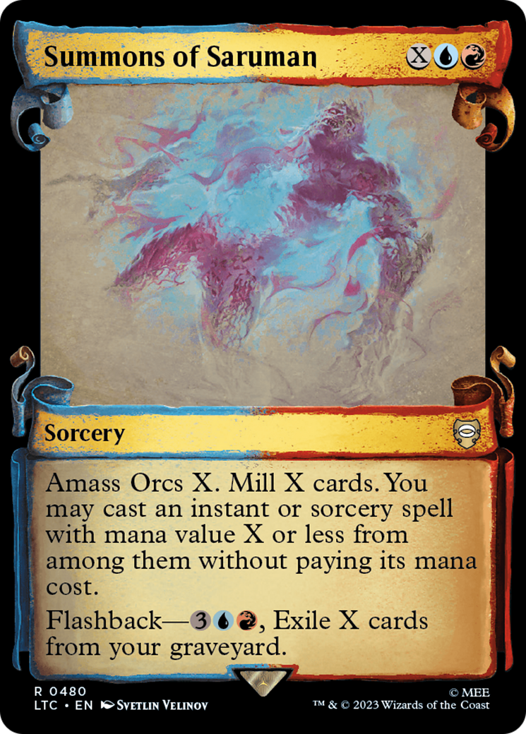 Image of Summons of Saruman [The Lord of the Rings: Tales of Middle-Earth Commander Showcase Scrolls]