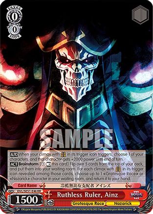 Image of Ruthless Ruler, Ainz (OVL/SE51-E46 RR) - Nazarick: Tomb of the Undead Vol.3 Extra Booster