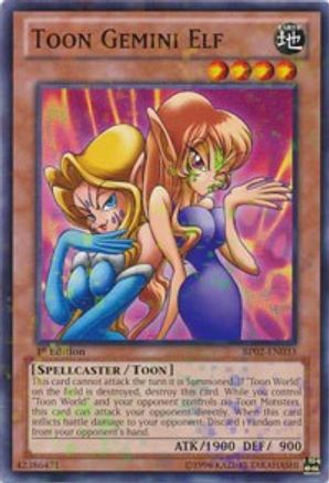 Image of Toon Gemini Elf [BP02-EN033] Mosaic Rare