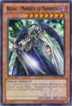 Image of Belial - Marquis of Darkness [BP02-EN061] Mosaic Rare