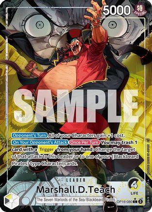 Image of Marshall.D.Teach (Alternate Art) (OP16-080) - The Time of Battle Foil