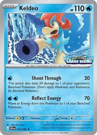 Image of Keldeo 019/086  - Holofoil Miscellaneous Cards & Products - Rare