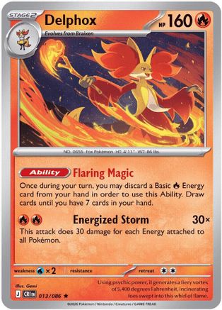 Image of Delphox 013/086  Deck Exclusives - Holo Rare