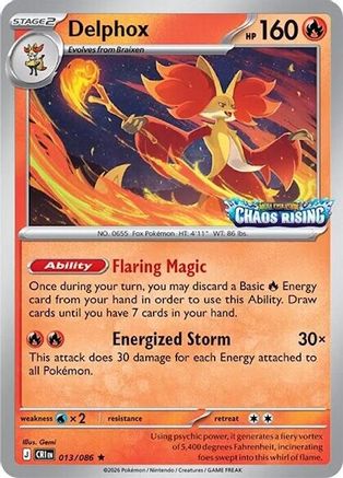 Image of Delphox 013/086  - Holofoil Miscellaneous Cards & Products - Rare