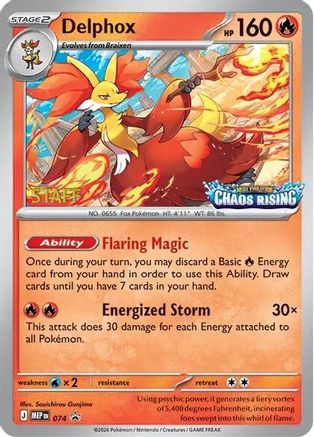 Image of Delphox 074  - Holofoil ME Mega Evolution Promo - Promo