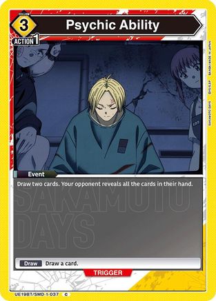 Image of Psychic Ability (UE19BT/SMD-1-037) - UE19BT SAKAMOTO DAYS