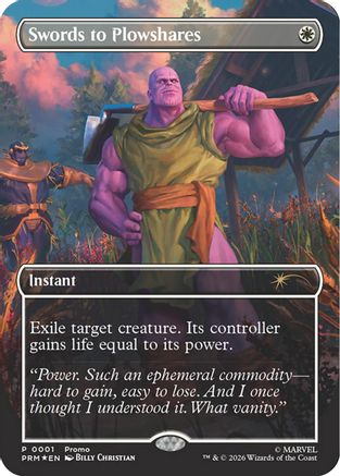 Image of Swords to Plowshares (Borderless) (Magazine Insert) (MEDIA-001) - Media Promos Foil