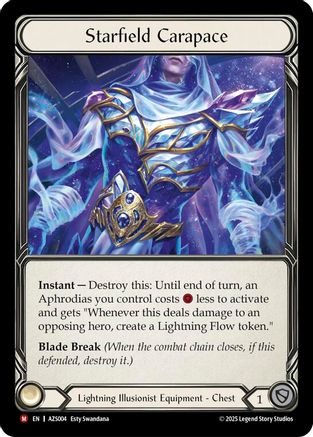 Image of Starfield Carapace (AZS004) - Armory Deck: Zyggy Rainbow Foil