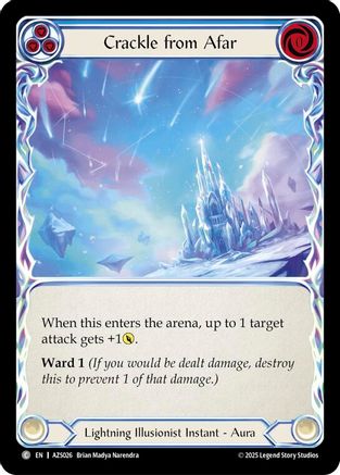 Image of Crackle From Afar (Blue) (AZS026) - Armory Deck: Zyggy