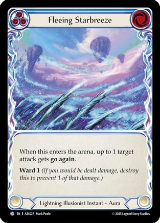 Image of Fleeing Starbreeze (Blue) (AZS027) - Armory Deck: Zyggy