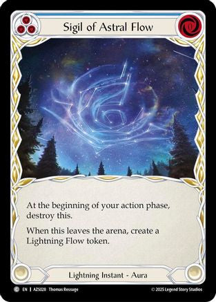 Image of Sigil Of Astral Flow (Blue) (AZS028) - Armory Deck: Zyggy