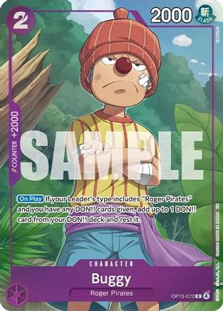 Image of Buggy (Premium Card Collection -Best Selection Vol. 6-) (OP13-072) - One Piece Promotion Cards Foil