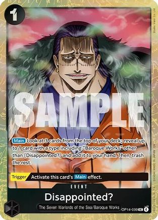 Image of Disappointed? (Premium Card Collection -Best Selection Vol. 6-) (OP14-099) - One Piece Promotion Cards Foil