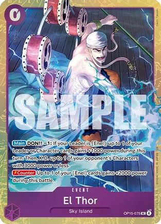 Image of El Thor (Premium Card Collection -Best Selection Vol. 6-) (OP15-075) - One Piece Promotion Cards Foil