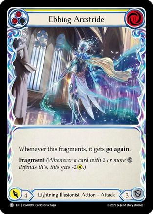 Image of Ebbing Arcstride (Yellow) (OMN019) - Omens of the Third Age Rainbow Foil