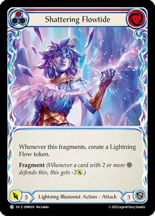 Image of Shattering Flowtide (Red) (OMN024) - Omens of the Third Age Rainbow Foil