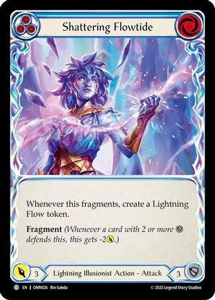 Image of Shattering Flowtide (Blue) (OMN026) - Omens of the Third Age