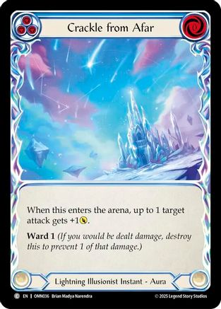 Image of Crackle From Afar (OMN036) - Omens of the Third Age Cold Foil