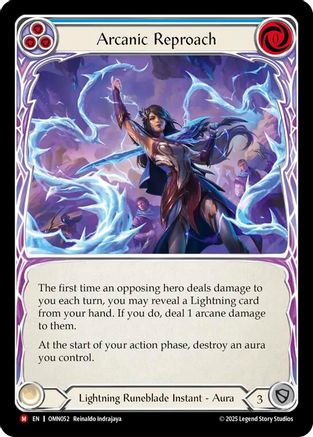 Image of Arcanic Reproach (OMN052) - Omens of the Third Age Rainbow Foil