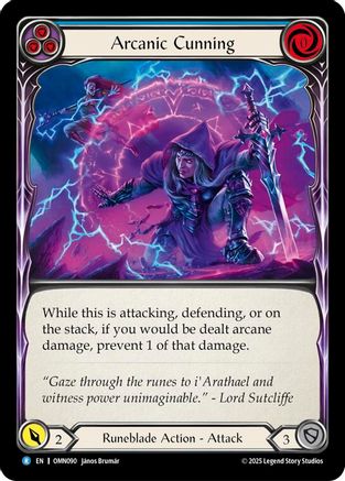 Image of Arcanic Cunning (Blue) (OMN090) - Omens of the Third Age Rainbow Foil