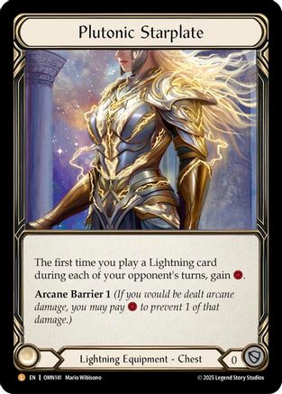 Image of Plutonic Starplate (OMN141) - Omens of the Third Age Cold Foil