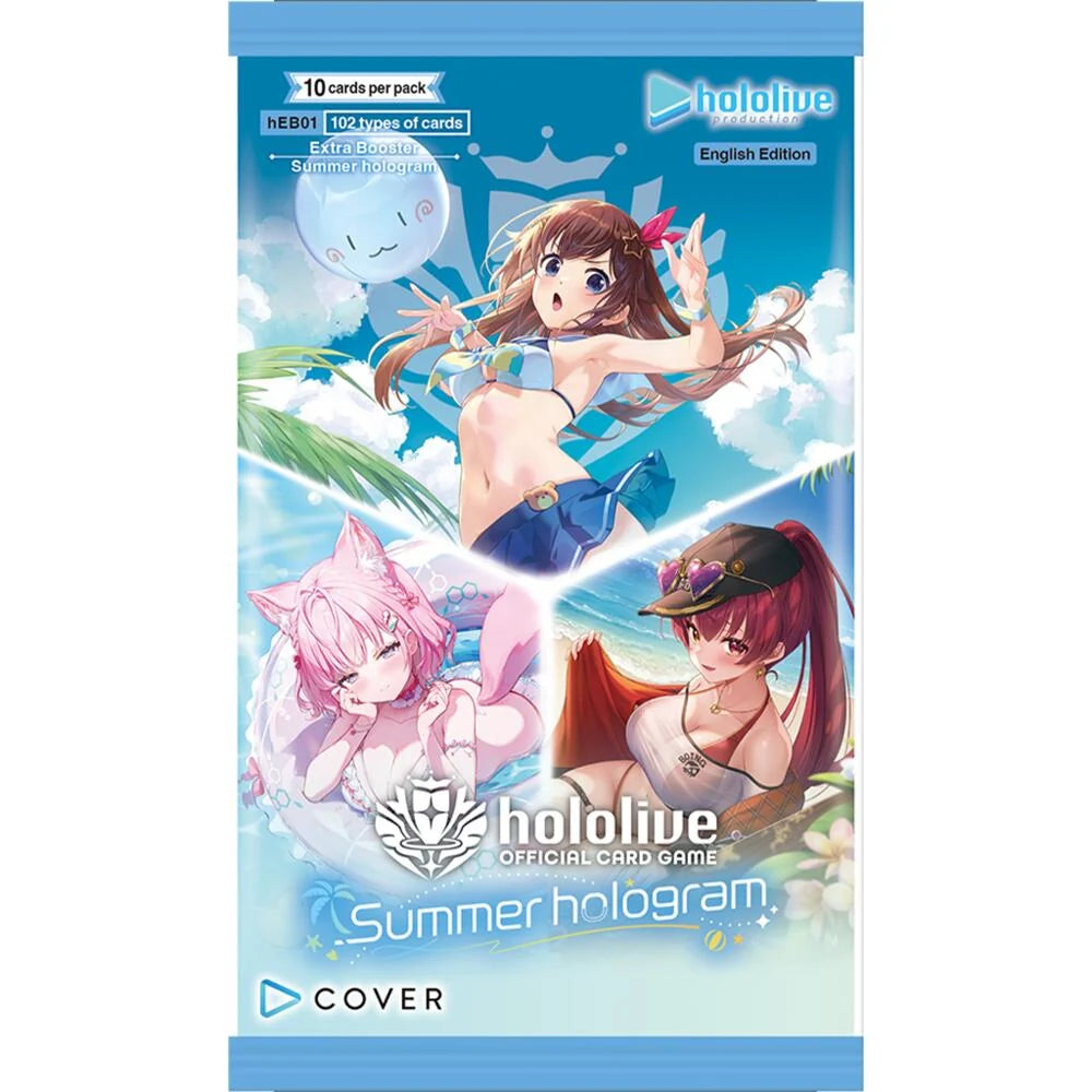Image of HOLOLIVE - Summer Hologram - Booster Pack (Hololive Card Game) hEB01