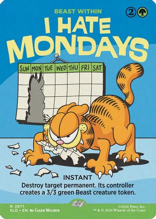 Image of I Hate Mondays - Beast Within (SLD-2671) - Secret Lair Drop Series