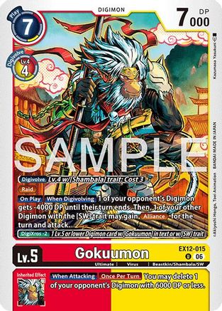 Image of Gokuumon (EX12-015) - Digital World Shambala