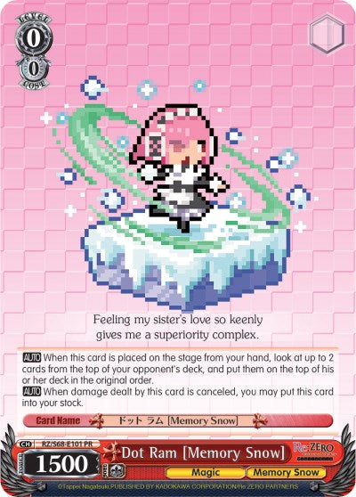 Image of Dot Ram [Memory Snow] (RZ/S68-E101 PR) [Re:ZERO Memory Snow]