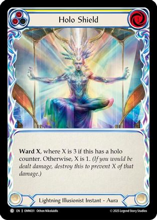 Image of Holo Shield (Yellow) (OMN031) - Omens of the Third Age