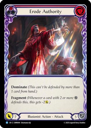 Image of Erode Authority (Red) (OMN044) - Omens of the Third Age Rainbow Foil
