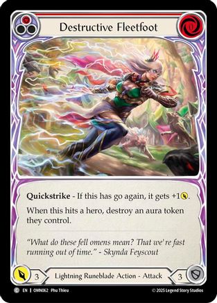 Image of Destructive Fleetfoot (Red) (OMN062) - Omens of the Third Age