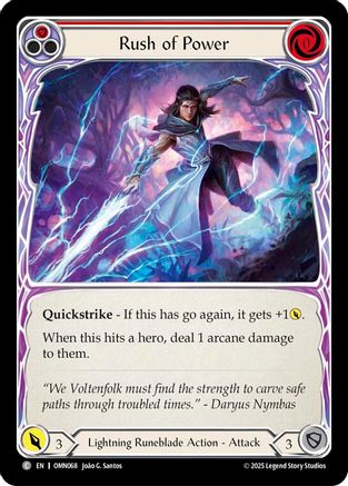 Image of Rush Of Power (Red) (OMN068) - Omens of the Third Age