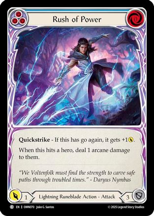 Image of Rush Of Power (Blue) (OMN070) - Omens of the Third Age