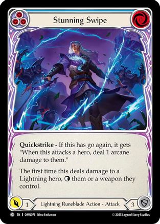 Image of Stunning Swipe (Blue) (OMN076) - Omens of the Third Age