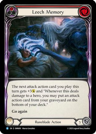 Image of Leech Memory (Red) (OMN091) - Omens of the Third Age Rainbow Foil