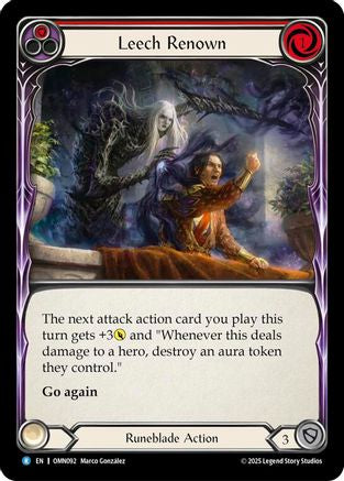 Image of Leech Renown (Red) (OMN092) - Omens of the Third Age Rainbow Foil