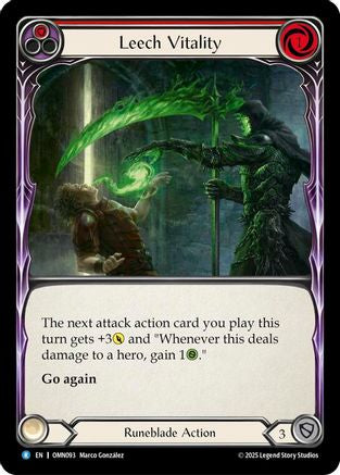 Image of Leech Vitality (Red) (OMN093) - Omens of the Third Age