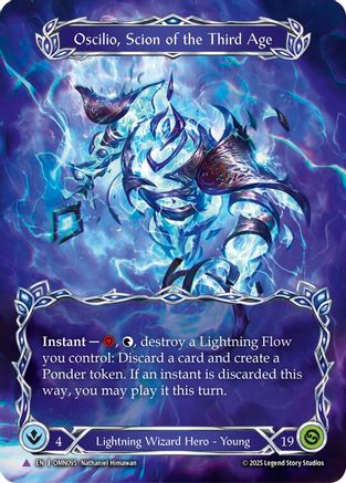 Image of Oscilio Scion Of The Third Age (Marvel) (OMN095) - Omens of the Third Age Cold Foil