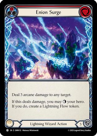 Image of Enion Surge (Red) (OMN112) - Omens of the Third Age