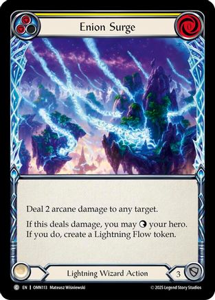 Image of Enion Surge (Yellow) (OMN113) - Omens of the Third Age