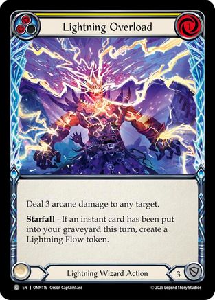 Image of Lightning Overload (Yellow) (OMN116) - Omens of the Third Age