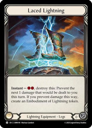 Image of Laced Lightning (OMN144) - Omens of the Third Age Cold Foil