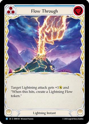 Image of Flow Through (Blue) (OMN158) - Omens of the Third Age Rainbow Foil