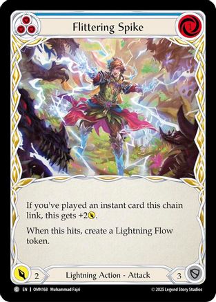 Image of Flittering Spike (Blue) (OMN168) - Omens of the Third Age
