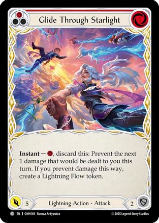 Image of Glide Through Starlight (Red) (OMN169) - Omens of the Third Age Rainbow Foil