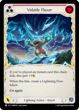 Image of Volatile Fluxor (Red) (OMN178) - Omens of the Third Age Rainbow Foil