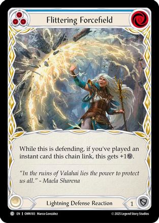 Image of Flittering Forcefield (Blue) (OMN183) - Omens of the Third Age
